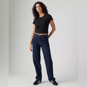 Levi's Low Pro Dark Wash Women's Straight Leg Jeans